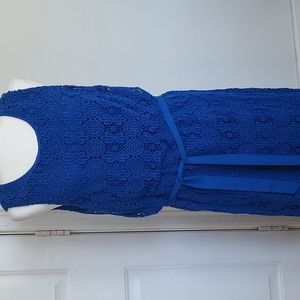 Royal blue cocktail dress